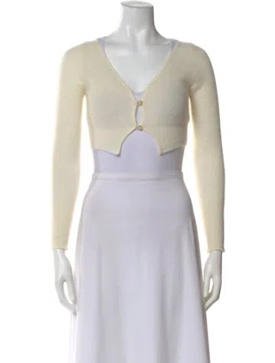 Pre-owned Jacquemus V-neck Sweater In Neutral
