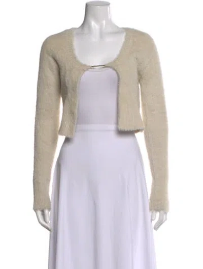 Pre-owned Jacquemus V-neck Sweater In Neutral
