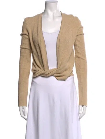 Pre-owned Jacquemus V-neck Sweater In Neutral