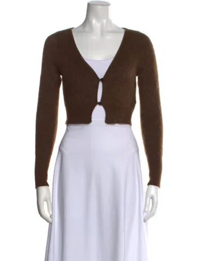 Pre-owned Jacquemus V-neck Sweater In Neutrals