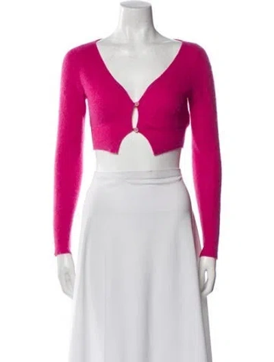 Pre-owned Jacquemus V-neck Sweater In Pink