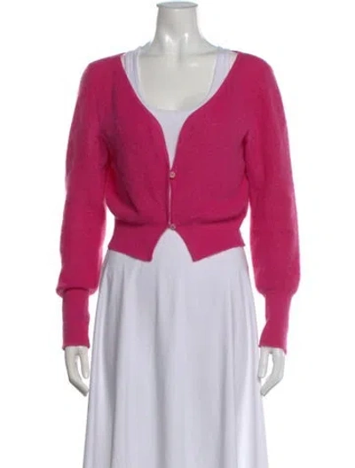Pre-owned Jacquemus V-neck Sweater In Pink