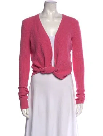 Pre-owned Jacquemus V-neck Sweater In Pink