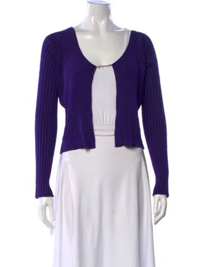 Pre-owned Jacquemus V-neck Sweater In Purple