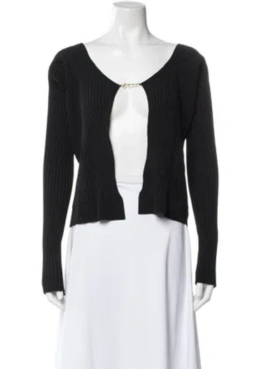 Pre-owned Jacquemus V-neck Sweater W/ Tags In Black