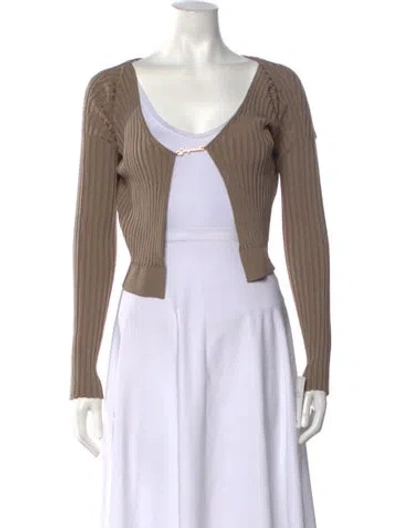 Pre-owned Jacquemus V-neck Sweater W/ Tags In Brown