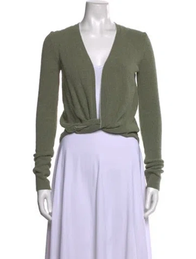 Pre-owned Jacquemus V-neck Sweater W/ Tags In Green