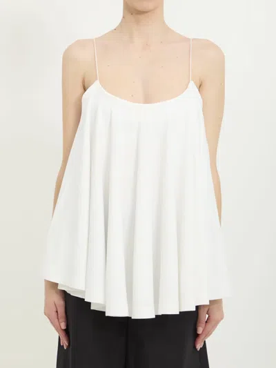 Jacquemus Le Haut Voile Open-back Jersey Top In White