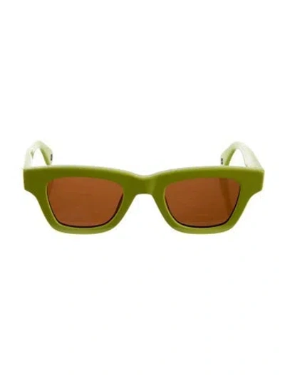 Pre-owned Jacquemus Wayfarer Tinted Sunglasses In Green
