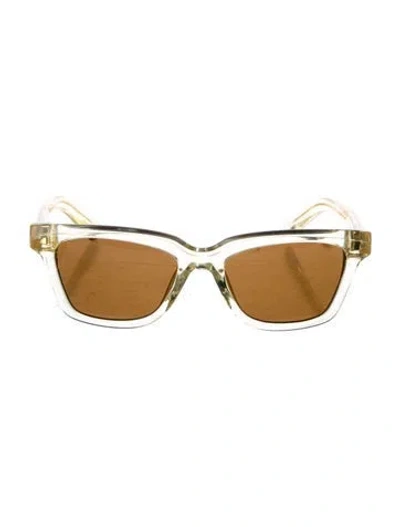 Pre-owned Jacquemus Wayfarer Tinted Sunglasses In Yellow