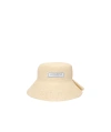 Jacquemus La Chapeau Vela Paper Bucket Hat In Nude