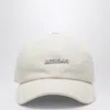 Jacquemus White Baseball Cap With Logo Women In White