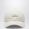 Jacquemus White Baseball Cap With Logo Women In White