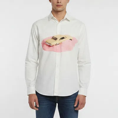 Pre-owned Jacquemus White Car Graphic Cotton La Chemise Henri Shirt S