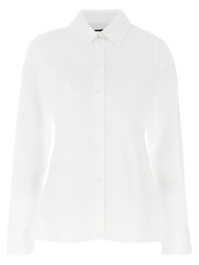 JACQUEMUS WHITE CHEMISE DE COSTUME SHIRT
