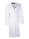 Jacquemus White Chemise Dress In White