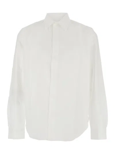 JACQUEMUS WHITE COTTON SHIRT