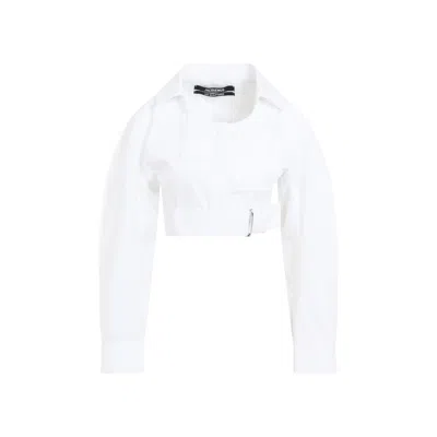 Jacquemus White Cotton Shirt For Women