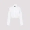Jacquemus Mirada Shirt Cropped Length Balloon Sleeves In White