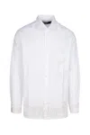 Jacquemus Sleeved Shirt With Embroidered Accents In White