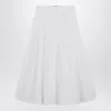 Jacquemus White Flared Triangle Skirt In White