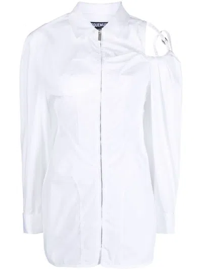 JACQUEMUS WHITE GALLIGA DRESS