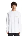 Jacquemus Le T-shirt Gros Grain White Crewneck T-shirt With Logo Patch On The Front In Cotton Man In White