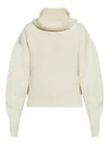 Jacquemus Wool-cashmere Blend Sweater With Voluminous Sleeves In White