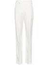 Jacquemus Le Pantalon Tibau Side-slit Slim Pants In White