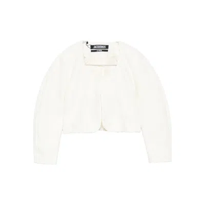 Jacquemus White Jackets - Tweed Jackets Women