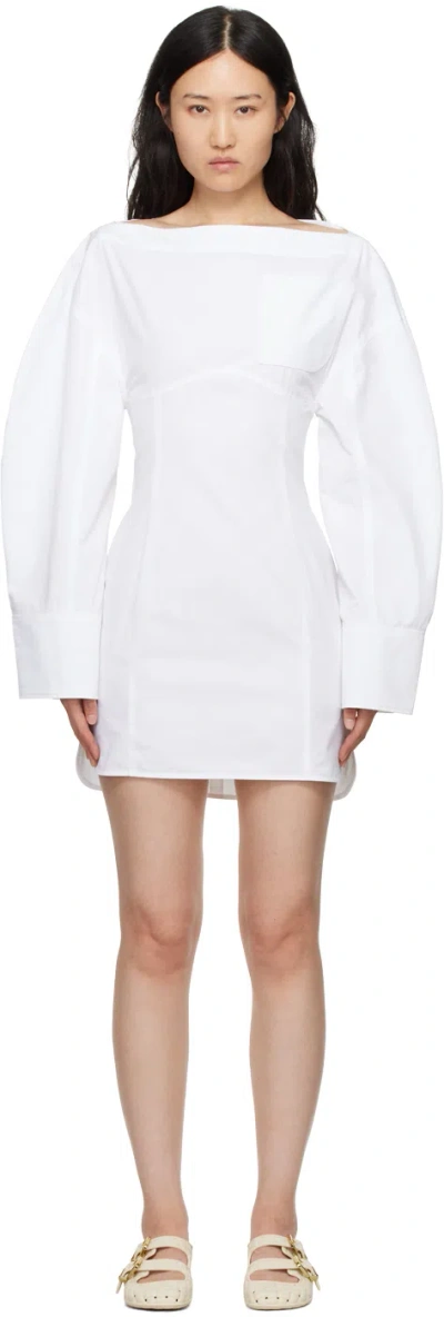 Jacquemus Women La Robe Chemise Casaco Dress In White