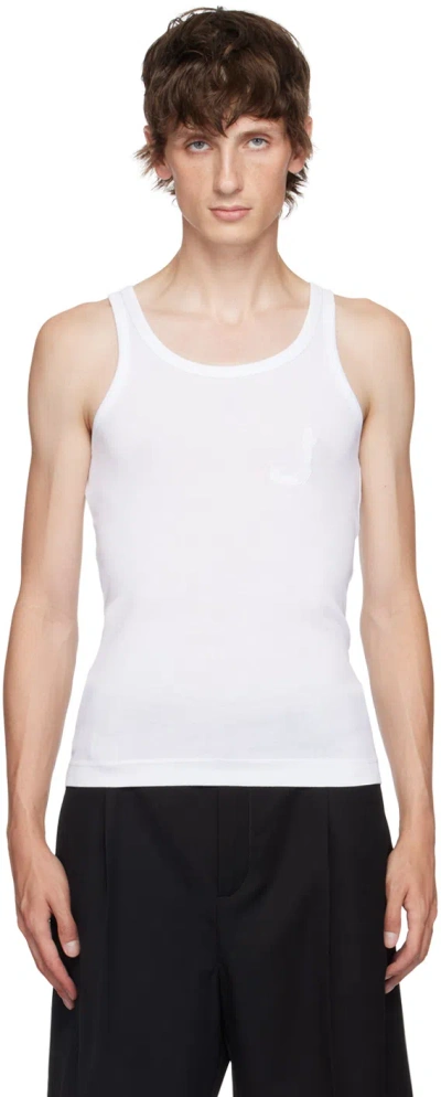 Jacquemus White La Casa 'le Débardeur Pesco' Tank Top In 100 White