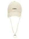 Jacquemus White La Casquette Artichaut Hat In White