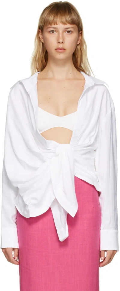 Jacquemus Bahia Shirt In Ecru