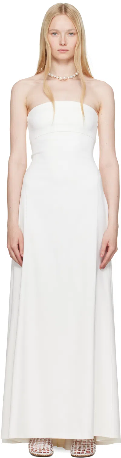 Jacquemus White La Croisière 'the Bustier' Maxi Dress