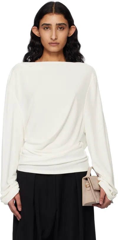 Jacquemus White La Croisière 'the Croisière' Blouse In 100 White