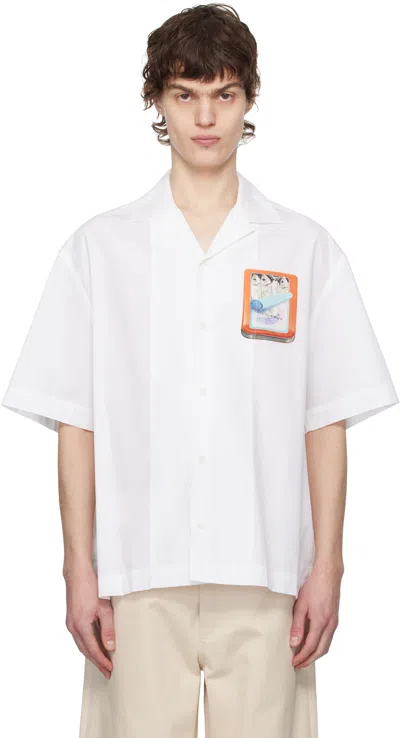 JACQUEMUS WHITE LA CROISIÈRE 'THE JEAN' SHIRT