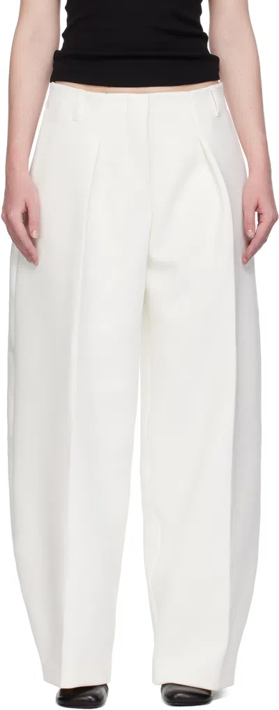 Jacquemus White La Croisière 'the Ovalo' Trousers