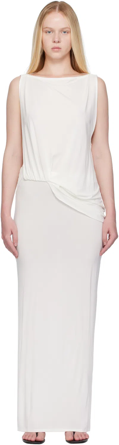 Jacquemus White La Croisière 'the Peplo' Maxi Dress