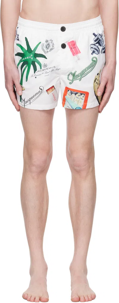 Jacquemus Puntini Swimsuit In White