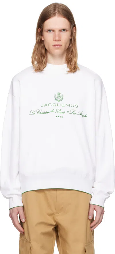 JACQUEMUS WHITE LA CROISIÈRE 'THE VENICE' SWEATSHIRT