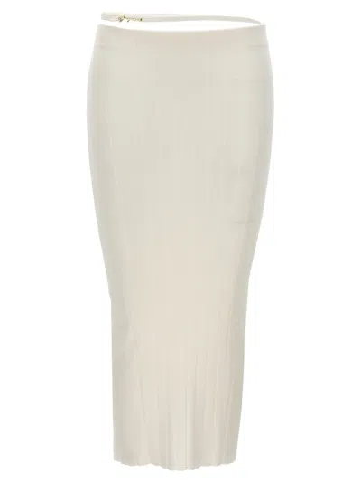 Jacquemus White La Jupe Pral Skirt