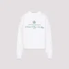 Jacquemus White Sweater With Logo Embroidered On The Front And Short Design In Cotton Woman In White