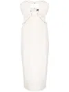 Jacquemus La Robe Bikini Strapless Midi Dress In White