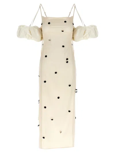 JACQUEMUS WHITE LA ROBE CHOUCHOU DRESS