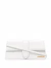 Jacquemus Logo-plaque Leather Tote Bag In White