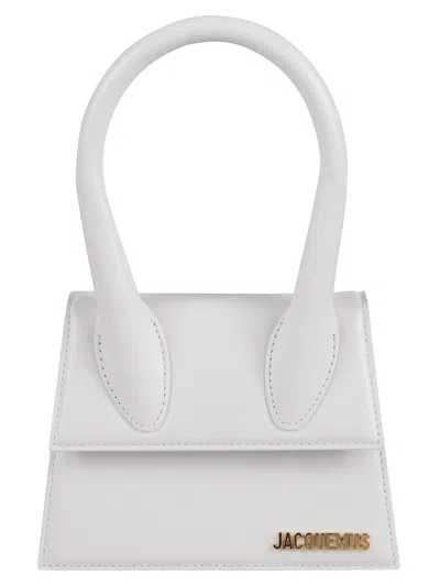JACQUEMUS WHITE LE CHIQUITO MOYEN BAG