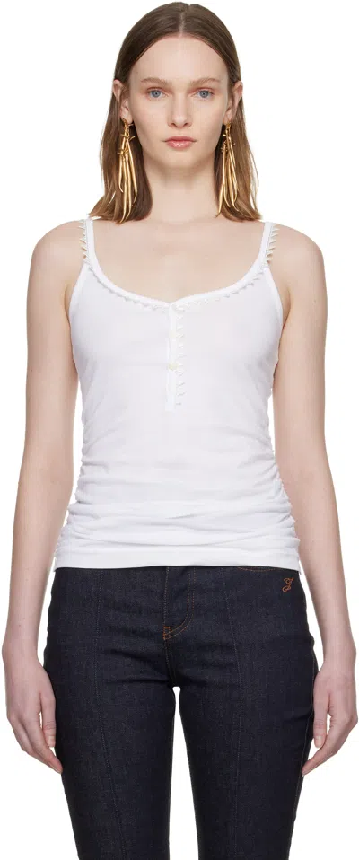 Jacquemus White 'le Darbdeur Clavela' Tank Top