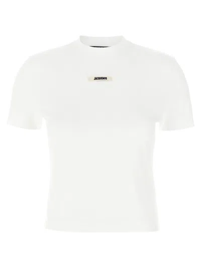 Jacquemus White Le Gros-grain T-shirt