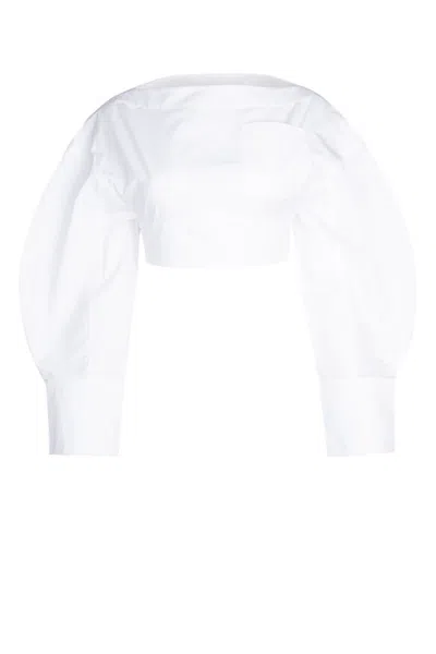 JACQUEMUS WHITE LE HAUT BLOUSE